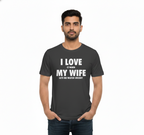 I Love It When My Wife Lets Me Watch Cricket T-Shirt | Funny Husband Cricket Lover Tee - Premium TShirt